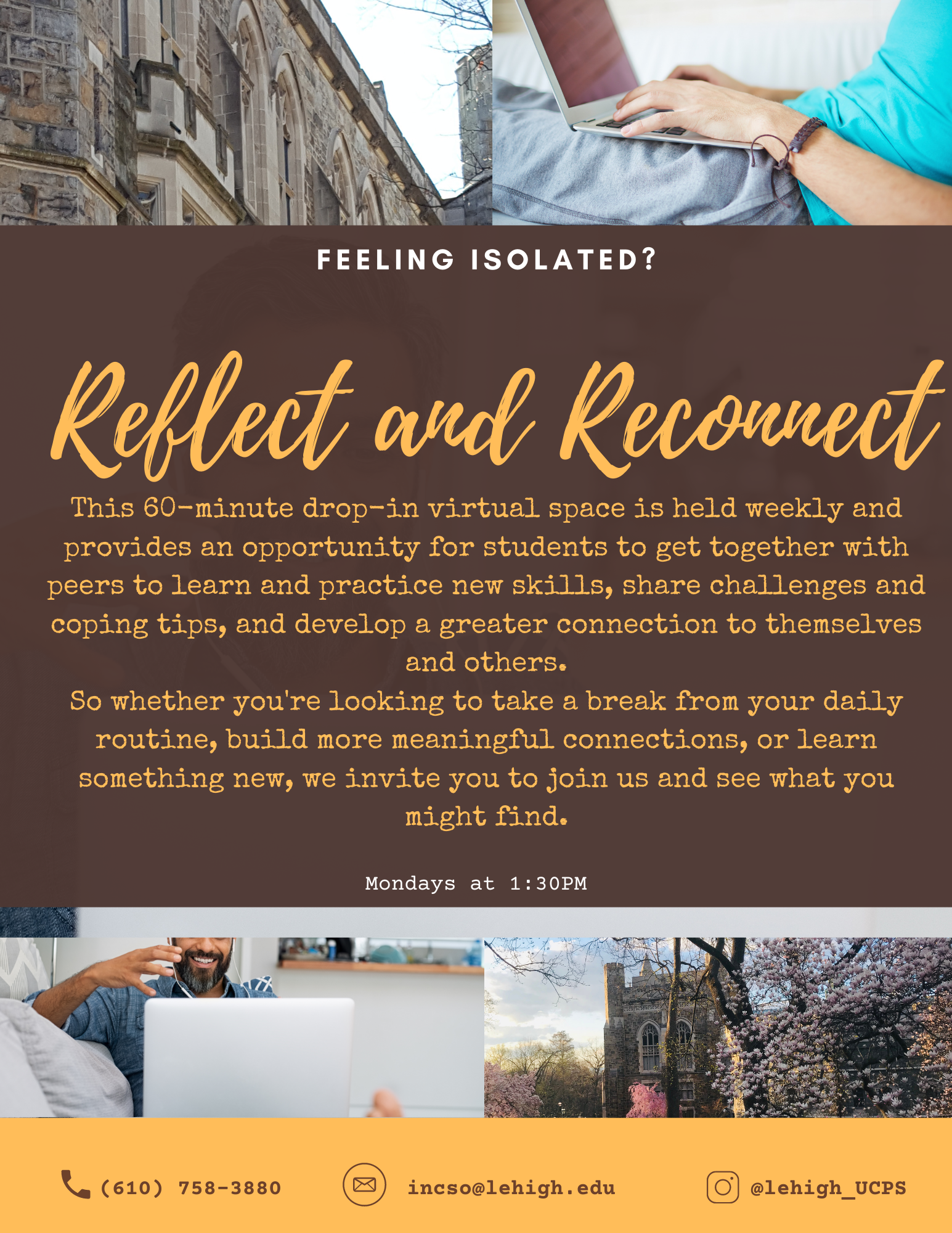 flyer for reflect and reconnect