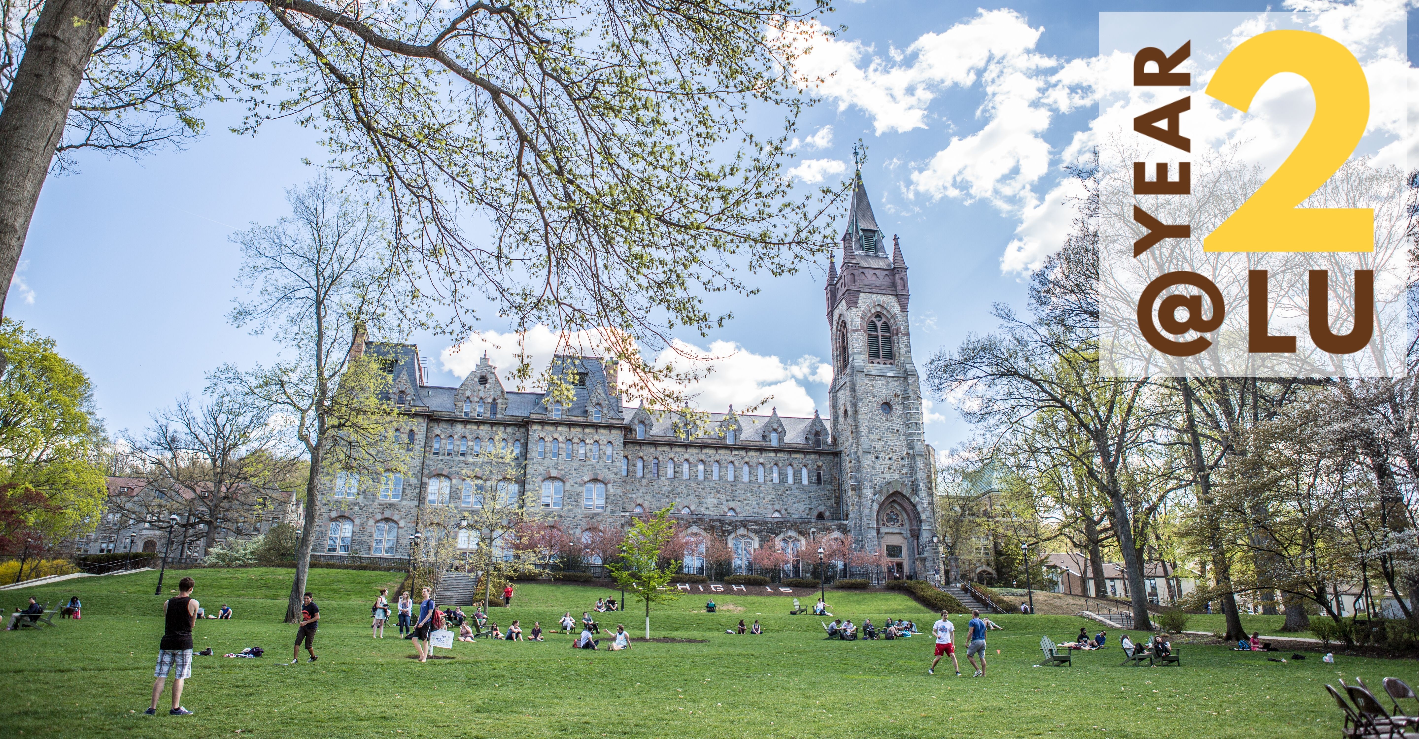 Picture of the University Center with Year2 logo