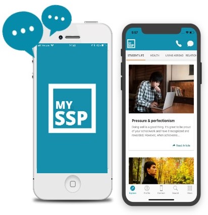 Phone displaying my SSP app