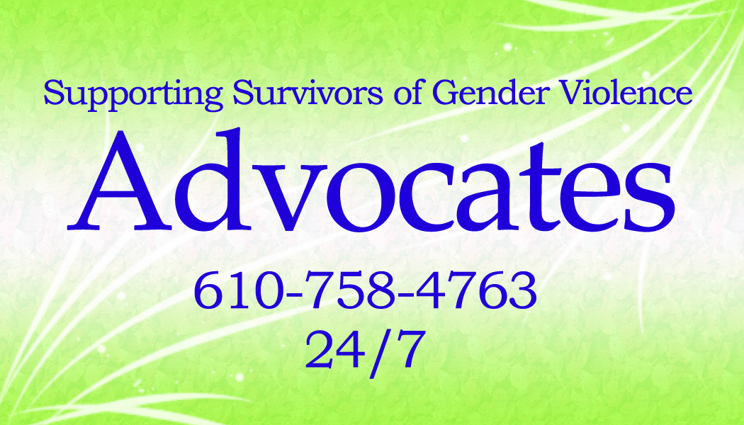 Advocates 24/7 hotline 610-758-4763