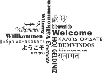 welcome in many languages