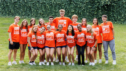Orientation Leaders Orange Family Group photo
