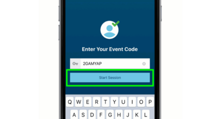 Screenshot of Check-in App