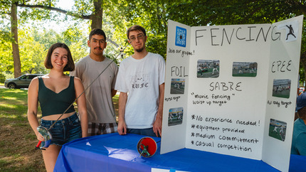 members of the fencing club