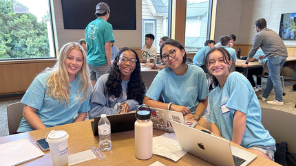 CSB Connect Students participating in activity during preLUsion program