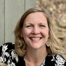 Image of blonde woman smiling