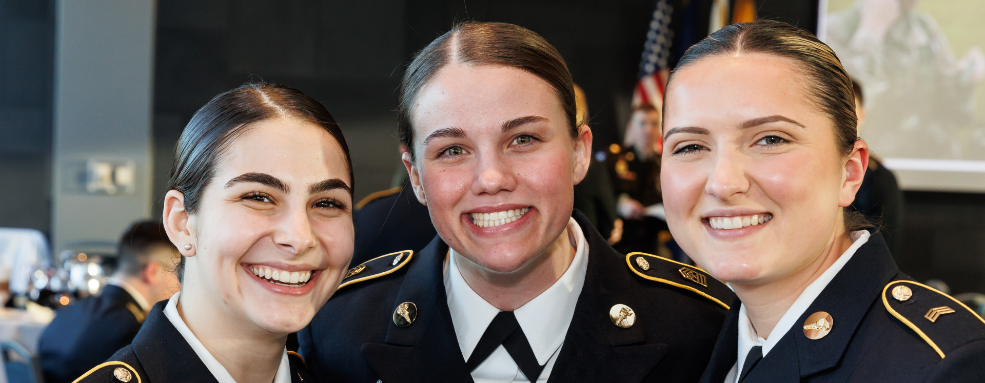 Female Cadets Celebrate at the Awards Ceremony 2023