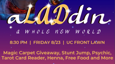 Aladdin: A Whole New World on the UC Lawn